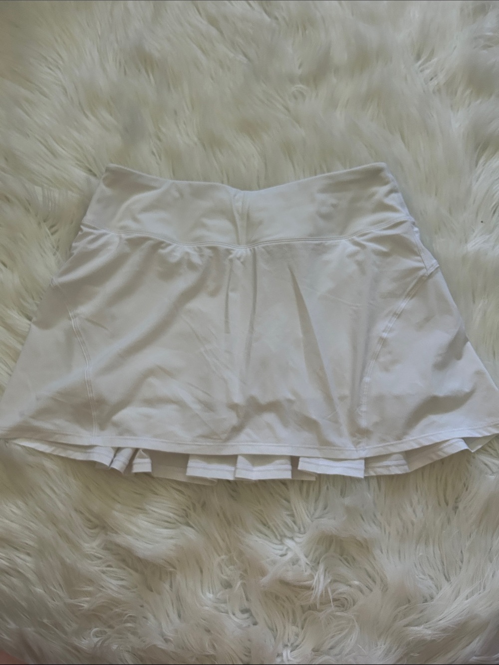 CRZ YOGA White Women's Active Skort with Pleated Hem